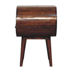 Artisan Large Chestnut Circular Open Bedside - Artisan Furniture