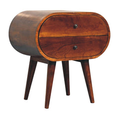 Artisan Large Chestnut Circular Bedside - Artisan Furniture