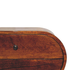 Artisan Large Chestnut Circular Bedside - Artisan Furniture