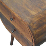 Artisan Large Chestnut Circular Bedside - Artisan Furniture - Flyclothing LLC