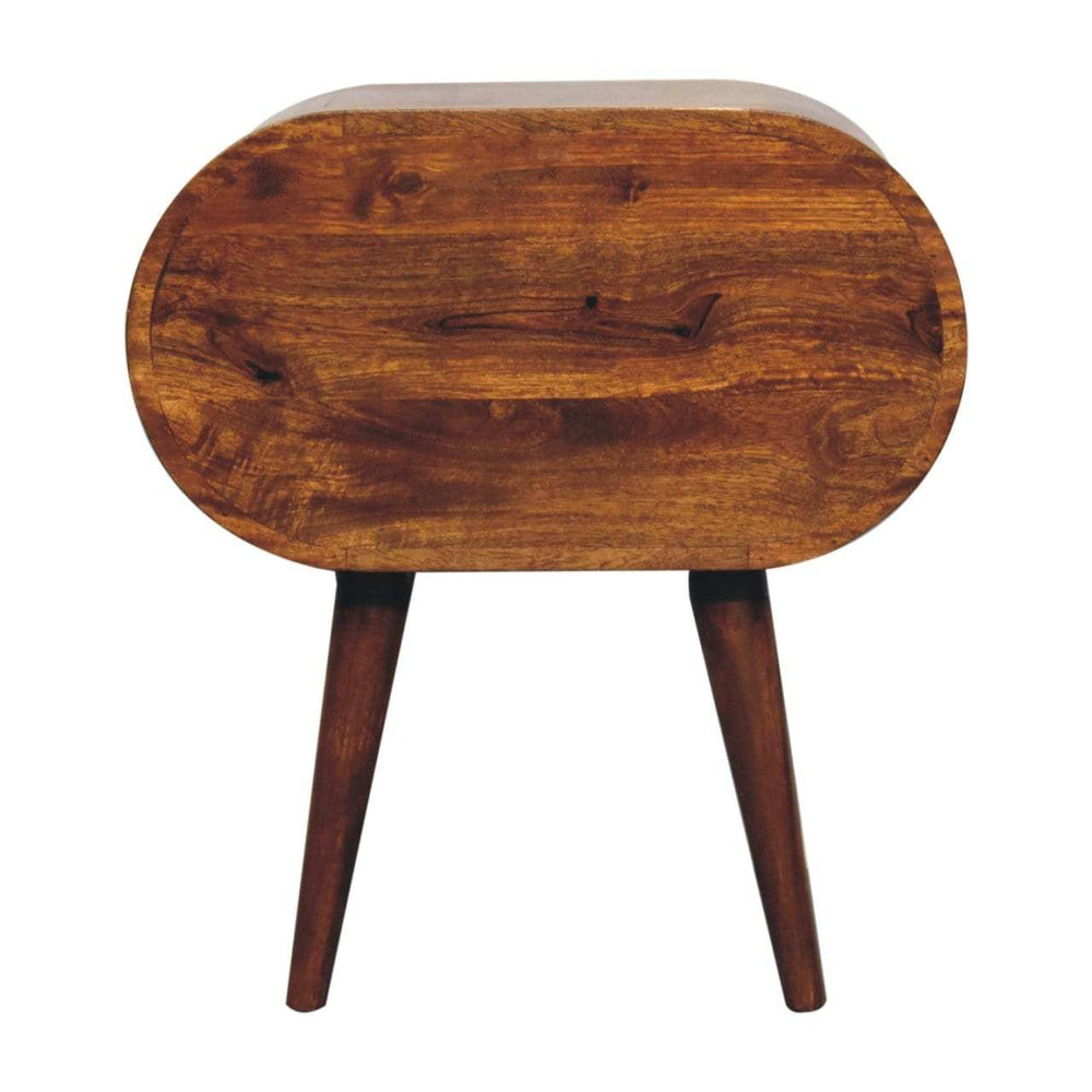 Artisan Large Chestnut Circular Bedside - Artisan Furniture - Flyclothing LLC
