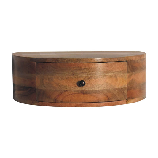 Artisan Large Wall Mounted Rounded Bedside - Artisan Furniture
