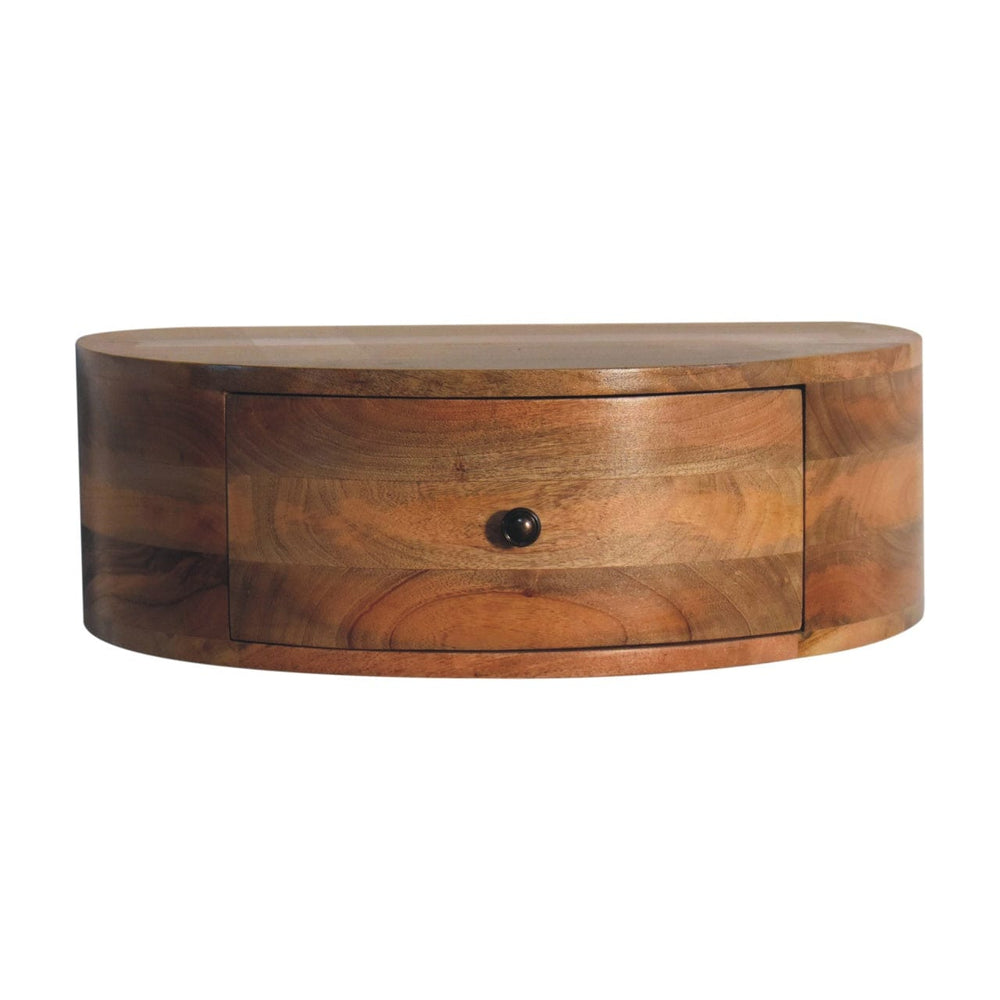 Artisan Large Wall Mounted Rounded Bedside - Artisan Furniture
