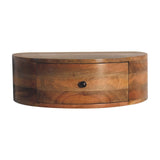 Artisan Large Wall Mounted Rounded Bedside - Artisan Furniture