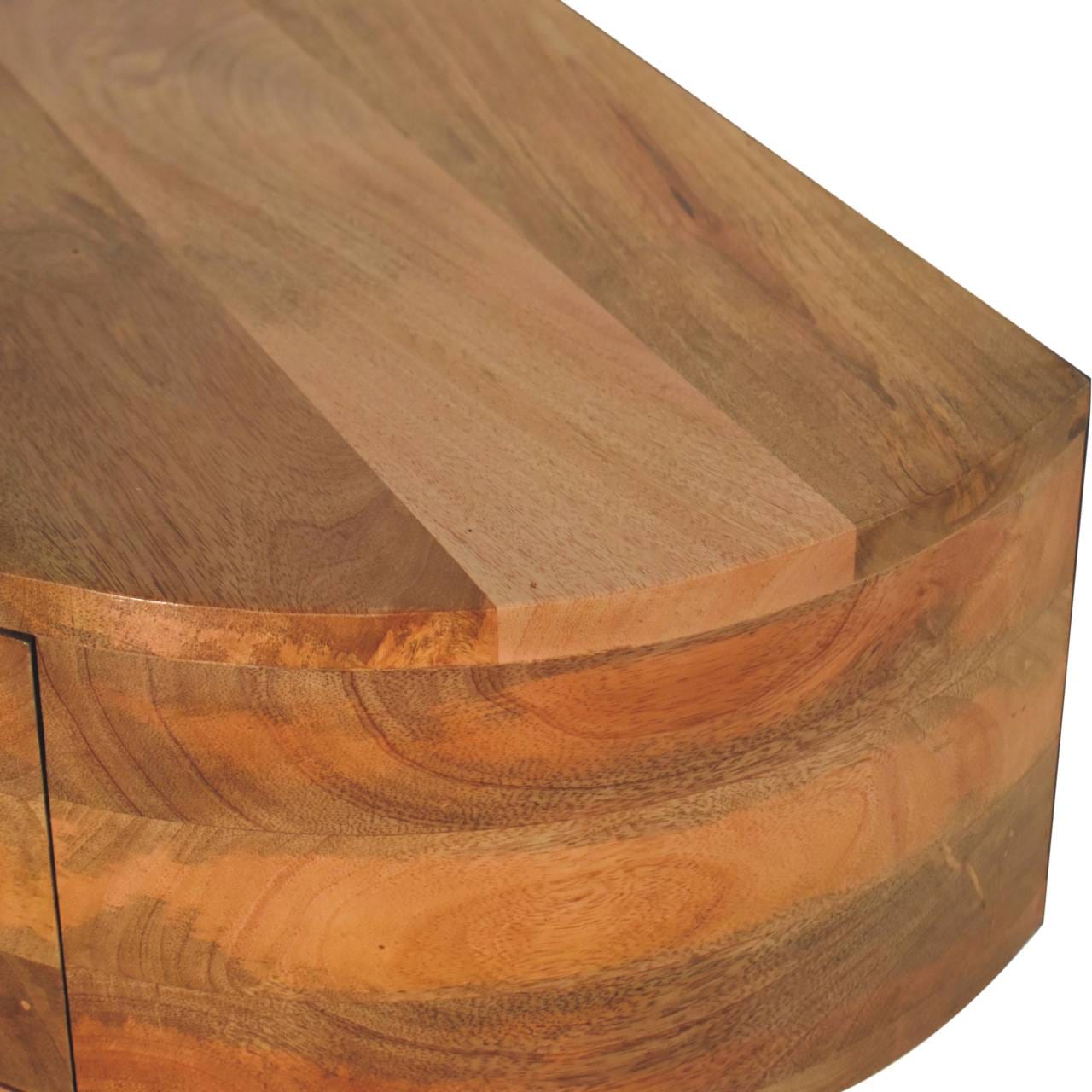 Artisan Large Wall Mounted Rounded Bedside - Artisan Furniture