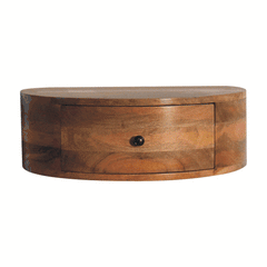 Artisan Large Wall Mounted Rounded Bedside - Artisan Furniture