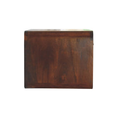 Artisan Large Chestnut Curve Floating Bedside - Artisan Furniture