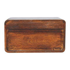Artisan Large Chestnut Curve Floating Bedside - Artisan Furniture