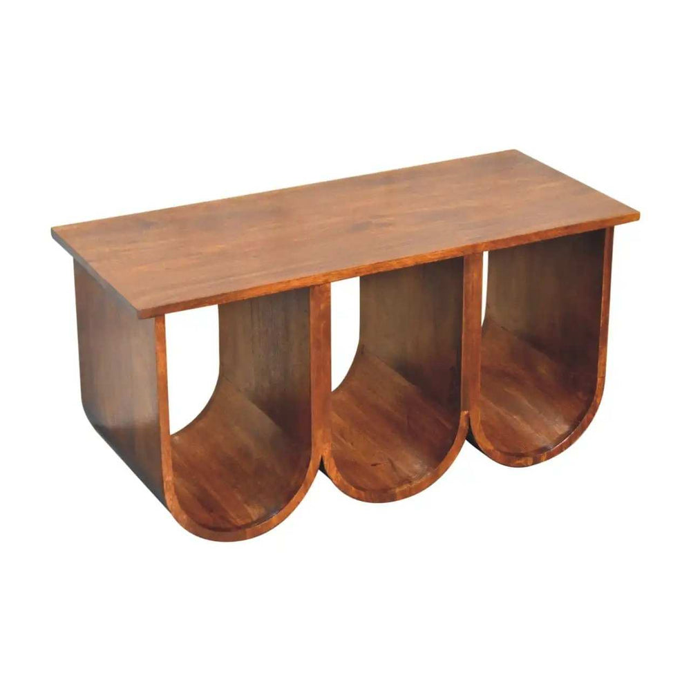 Triple Open Style Coffee Table - Artisan Furniture - Flyclothing LLC