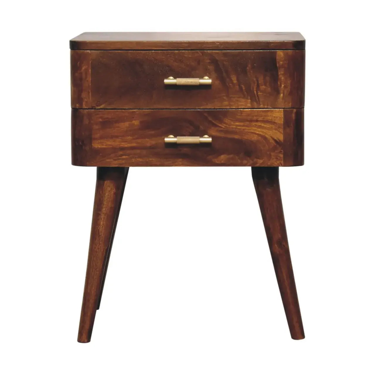 Chestnut T-Bar Nordic Nightstand - Artisan Furniture - Flyclothing LLC