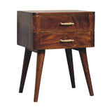 Chestnut T-Bar Nordic Nightstand - Artisan Furniture