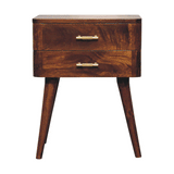 Chestnut T-Bar Nordic Nightstand - Artisan Furniture - Flyclothing LLC