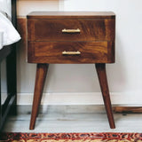 Chestnut T-Bar Nordic Nightstand - Artisan Furniture - Flyclothing LLC