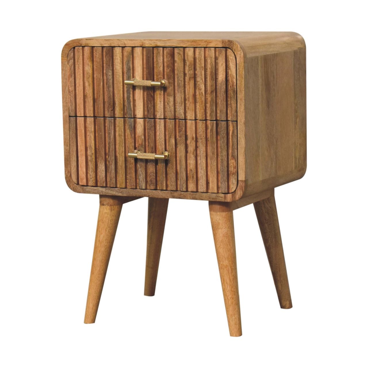 Artisan T-bar Ridged Nightsand - Artisan Furniture