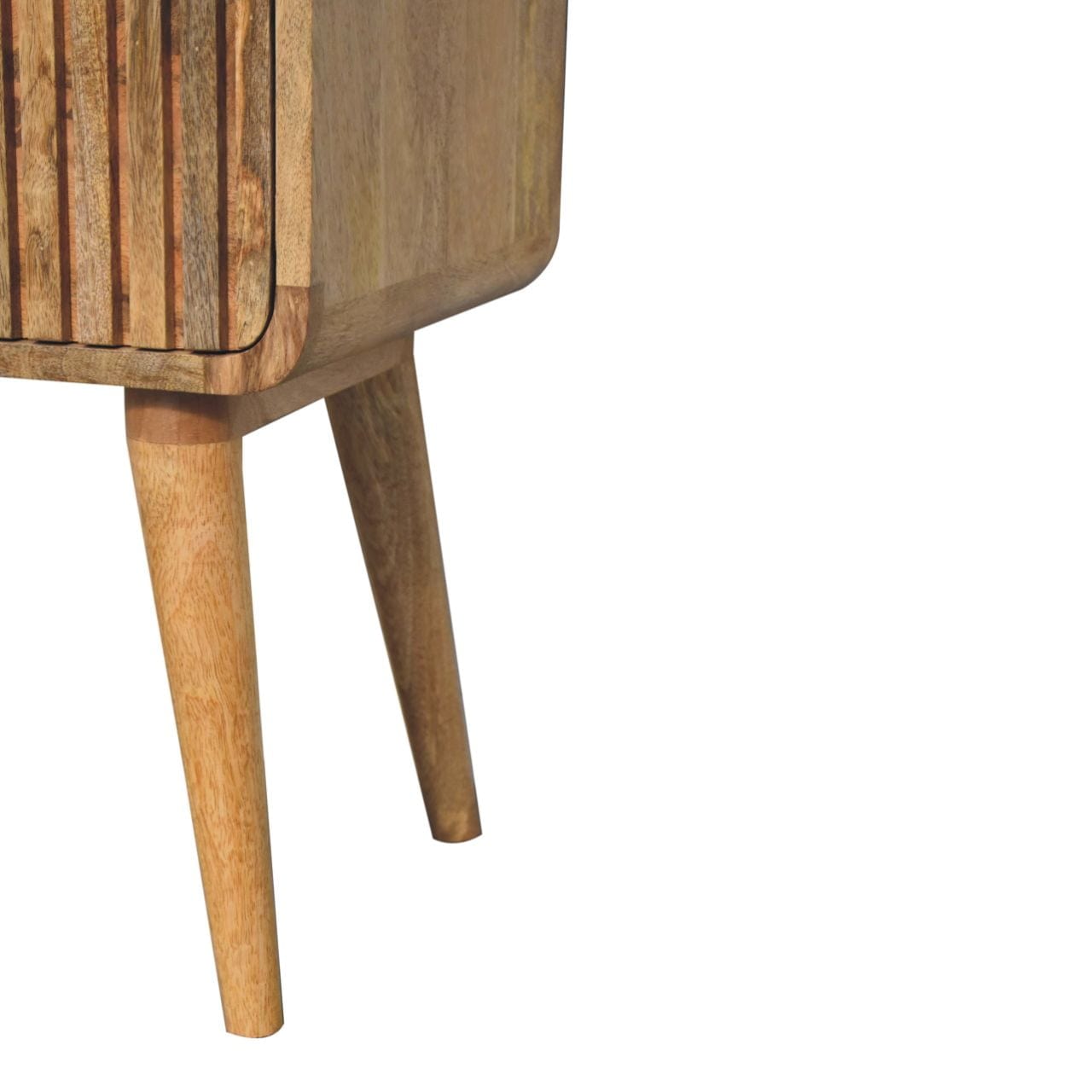 Artisan T-bar Ridged Nightsand - Artisan Furniture