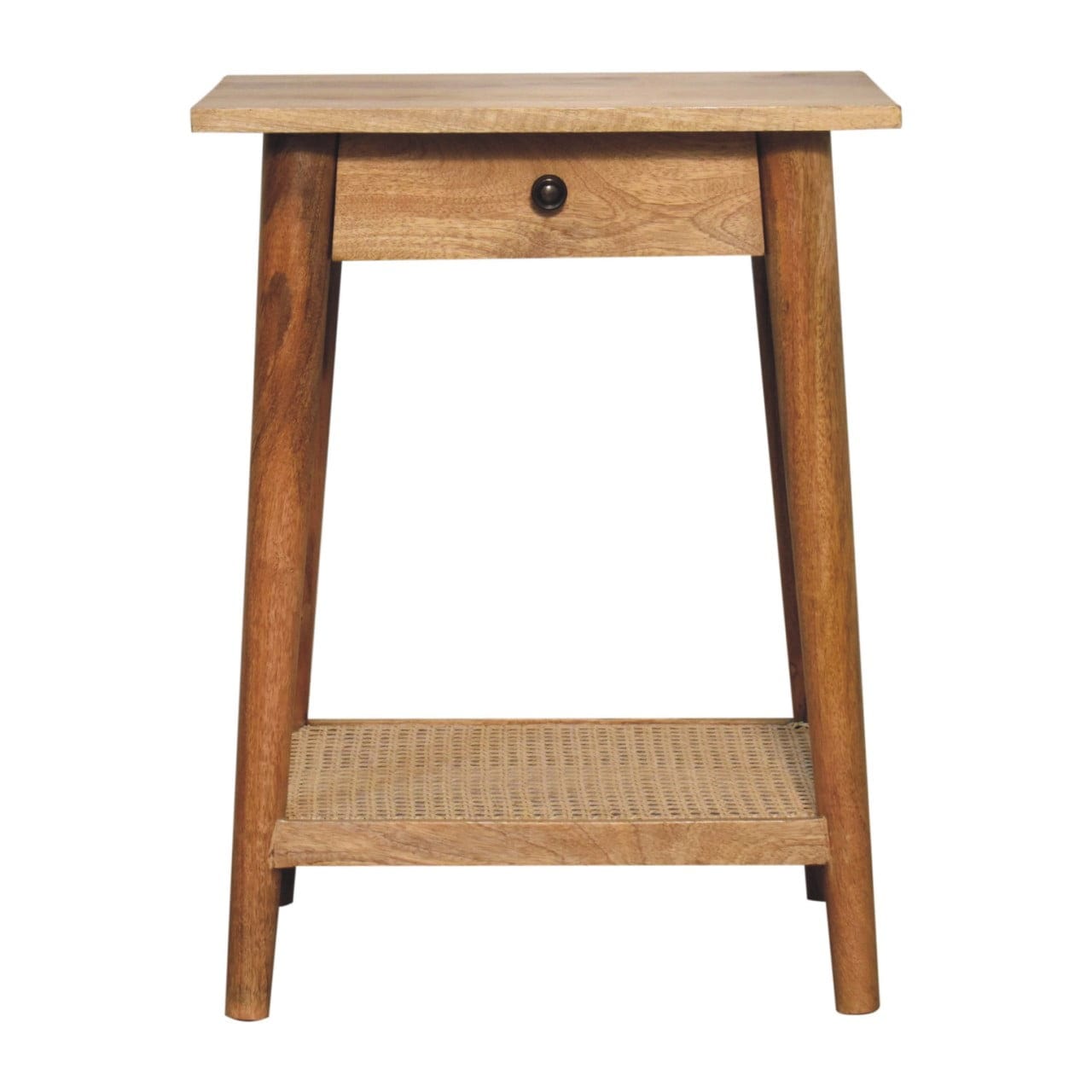 Artisan Woven Solid Wood End Table - Artisan Furniture