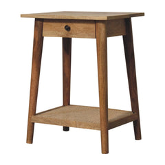 Artisan Woven Solid Wood End Table - Artisan Furniture