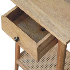 Artisan Woven Solid Wood End Table - Artisan Furniture