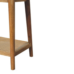 Artisan Woven Solid Wood End Table - Artisan Furniture
