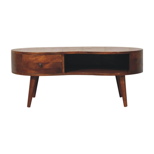 Artisan Large Chestnut Wave Coffee Table - Artisan Furniture