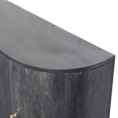 Artisan Ash Black T-Bar Quad Cabinet - Artisan Furniture