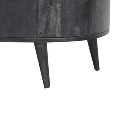 Artisan Ash Black T-Bar Quad Cabinet - Artisan Furniture