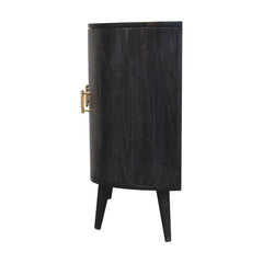 Artisan Ash Black T-Bar Quad Cabinet - Artisan Furniture