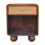 Artisan Chestnut Open Woven Bedside - Artisan Furniture - Flyclothing LLC