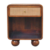 Artisan Chestnut Open Woven Bedside - Artisan Furniture - Flyclothing LLC
