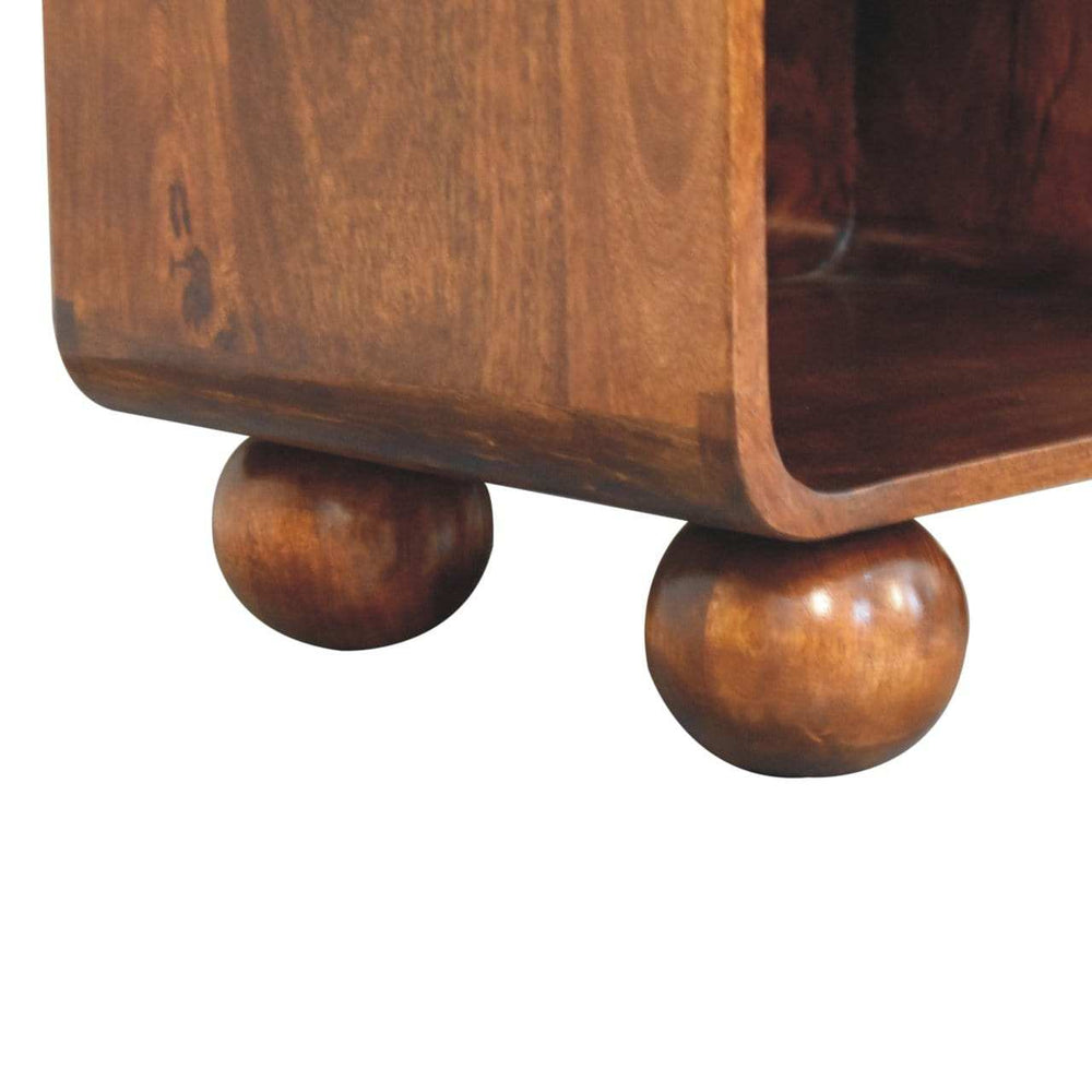 Artisan Chestnut Open Woven Bedside - Artisan Furniture - Flyclothing LLC