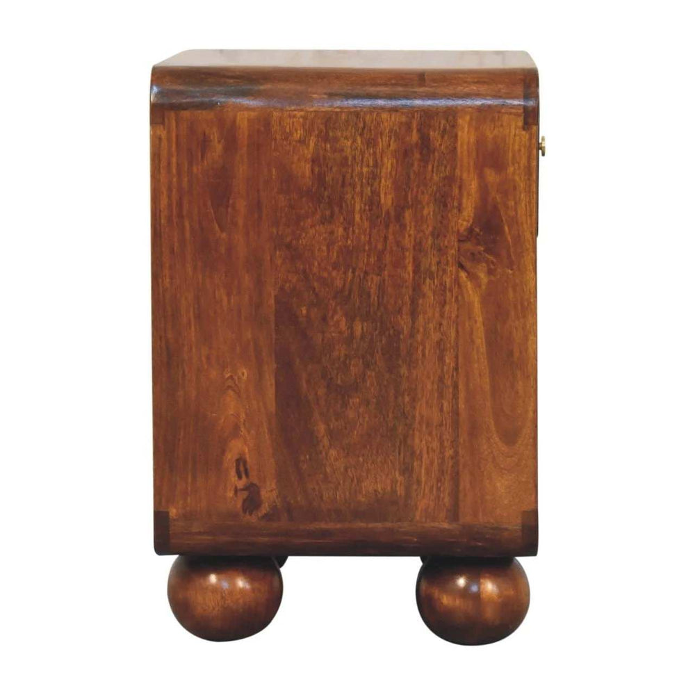 Artisan Chestnut Open Woven Bedside - Artisan Furniture - Flyclothing LLC