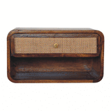 Artisan Chestnut Wall Mounted Open Woven Bedside - Artisan Furniture - Flyclothing LLC