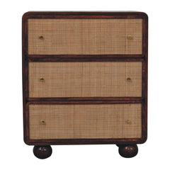Artisan Chestnut Woven Chest - Artisan Furniture