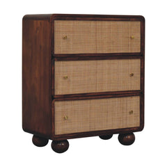 Artisan Chestnut Woven Chest - Artisan Furniture