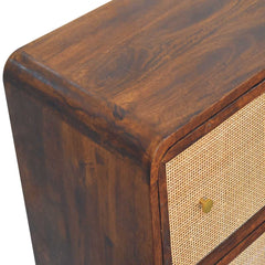 Artisan Chestnut Woven Chest - Artisan Furniture