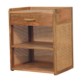 Larissa T-Bar Open Bedside - Artisan Furniture