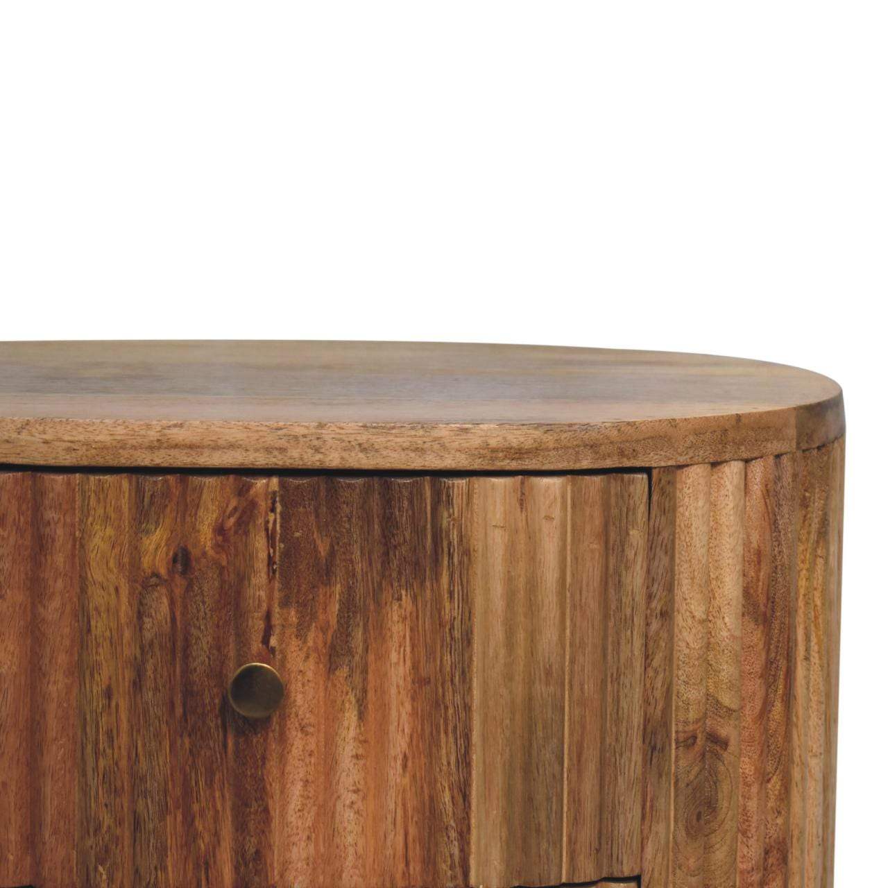 Artisan Soba Ball 3 Drawer Bedside - Artisan Furniture - Flyclothing LLC