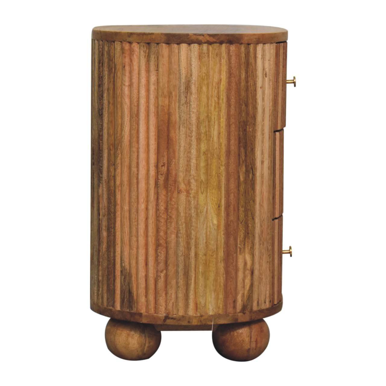 Artisan Soba Ball 3 Drawer Bedside - Artisan Furniture - Flyclothing LLC