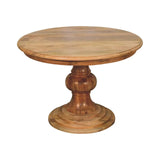 Round Turned Dining Table - Artisan Furniture - Flyclothing LLC