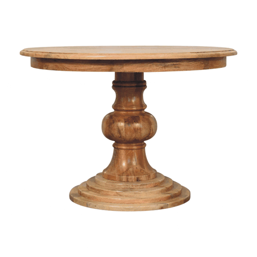 Round Turned Dining Table - Artisan Furniture - Flyclothing LLC