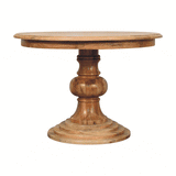 Round Turned Dining Table - Artisan Furniture - Flyclothing LLC