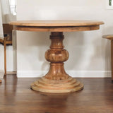 Round Turned Dining Table - Artisan Furniture - Flyclothing LLC
