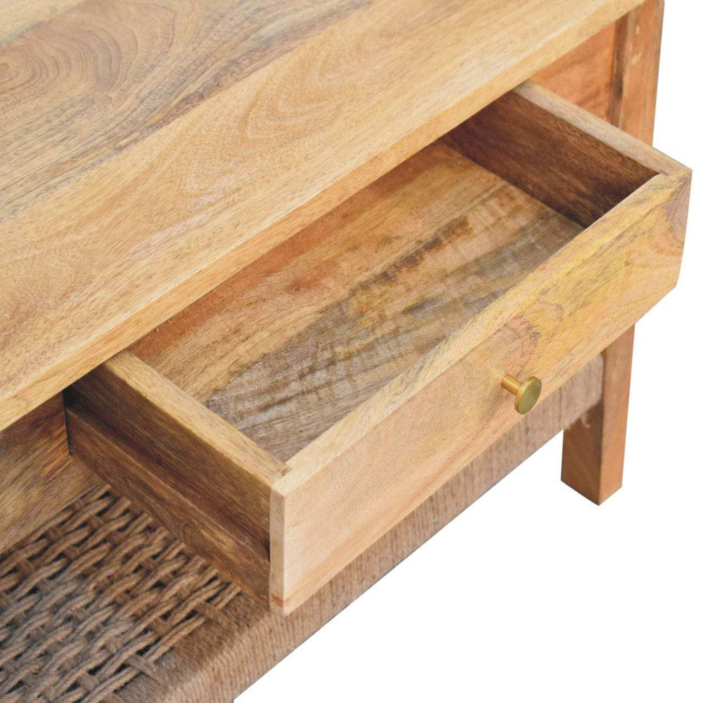 Artisan Rope 1 Drawer Coffee Table - Artisan Furniture - Flyclothing LLC