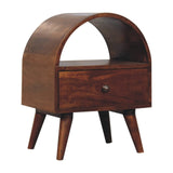 Chestnut Dome Bedside - Artisan Furniture