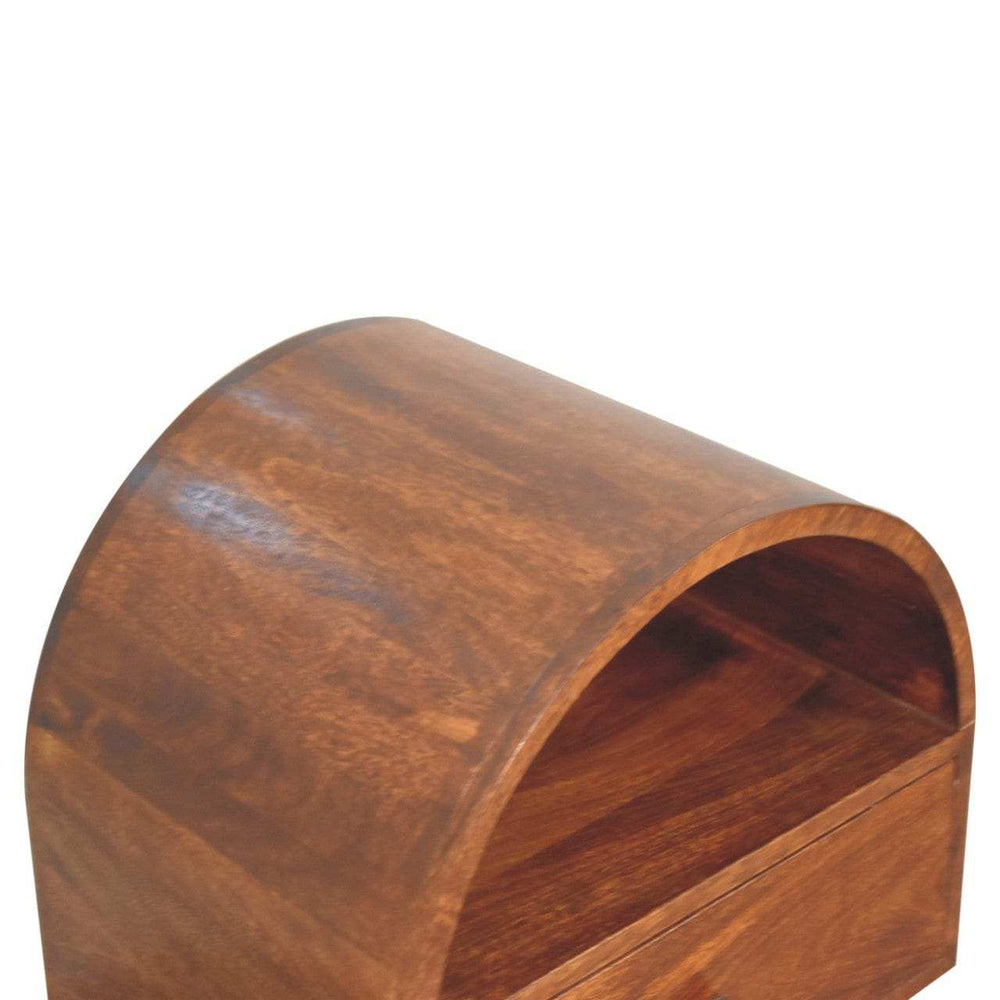 Chestnut Dome Bedside - Artisan Furniture - Flyclothing LLC