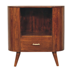 Artisan T-bar Cortez Chestnut Open Slot Cabinet - Artisan Furniture