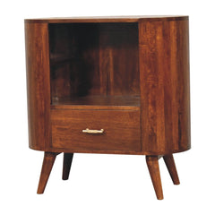 Artisan T-bar Cortez Chestnut Open Slot Cabinet - Artisan Furniture