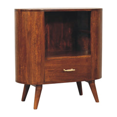 Artisan T-bar Cortez Chestnut Open Slot Cabinet - Artisan Furniture