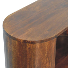 Artisan T-bar Cortez Chestnut Open Slot Cabinet - Artisan Furniture