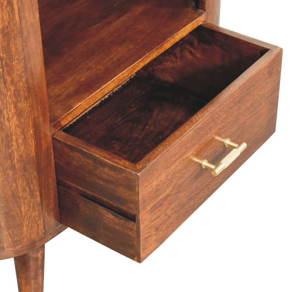 Artisan T-bar Cortez Chestnut Open Slot Cabinet - Artisan Furniture - Flyclothing LLC